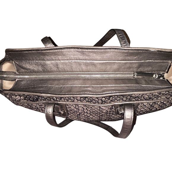 Coach Taylor Alexis Snakeskin Carryall Satchel Handbag Authenticated F26034] - Picture 6 of 14